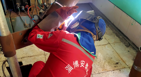 淄博安泰焊接技术有限公司培训中心学员实操